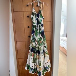 FARM Rio Mixed Palm Maxi Dress